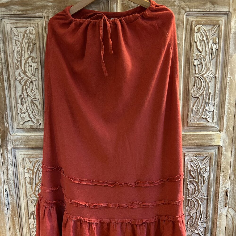 Old Navy 2007 Coral Maxi Skirt Size 10 / 12